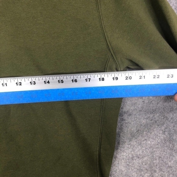 Nike Sportswear League Fleece Crew Sweatshirt Rough Green DM5460-326 Men Small - Picture 7 of 9